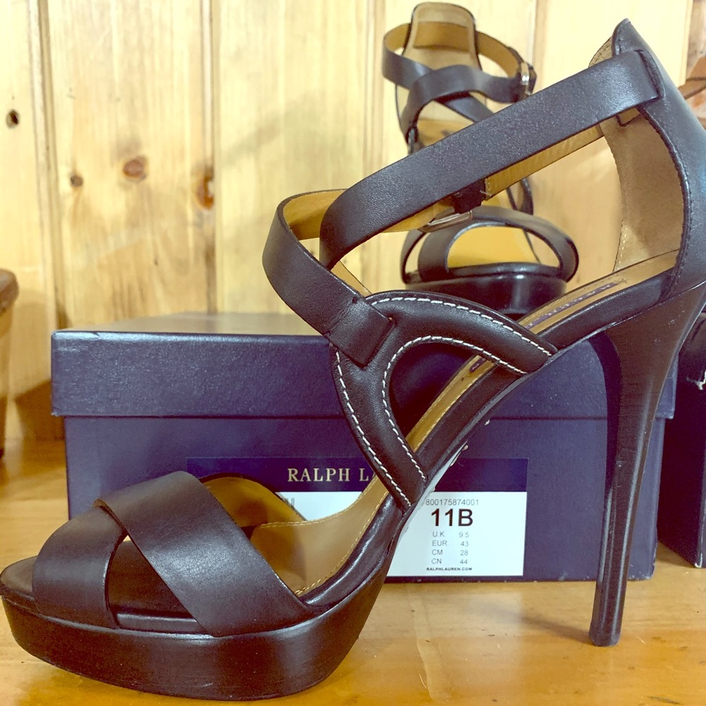 Ralph Lauren Jesita Black Sport Calf